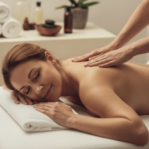 Paquete de 10 masajes a domicilio en el Valle del Tiétar con terapeuta profesional y camilla portátil