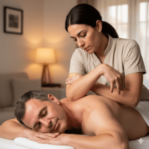 Masaje descontracturante Sotillo de la Adrada - manos profesionales