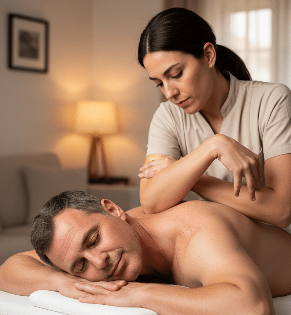 Masaje descontracturante Sotillo de la Adrada - manos profesionales