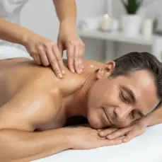 Masaje descontracturante a domicilio en Cenicientos alivio muscular profesional