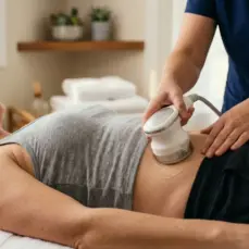 Sesión de BioSculpt360 moldeo y reducción de contornos abdominales a domicilio