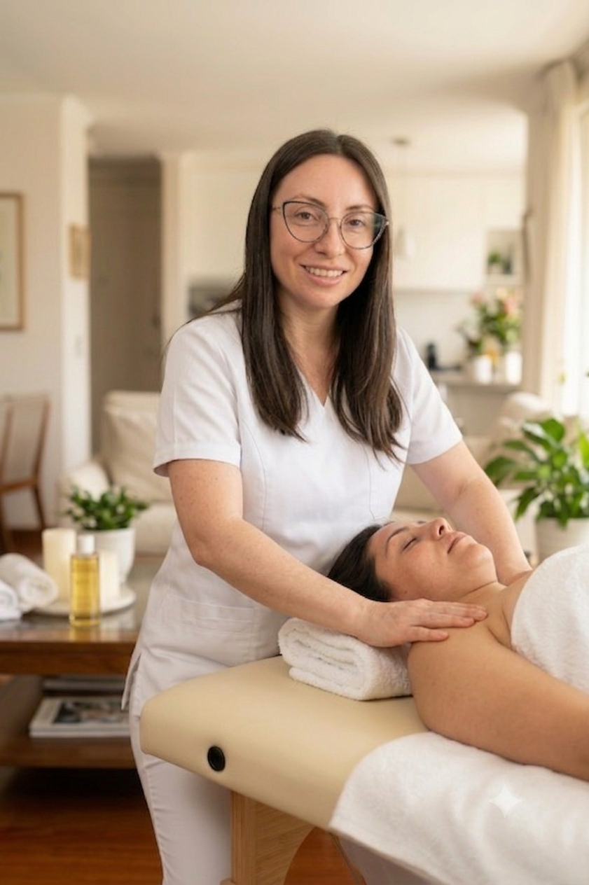 Tratamiento de fisioterapia y relajación muscular a domicilio